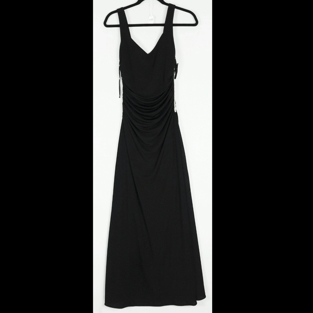 Seduction NYE Cocktail Rhinestone Ruched Dress